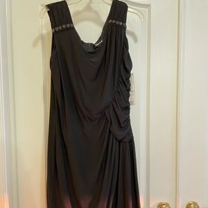Size 14 Black Chetta B Dress with Cute Rhinestones